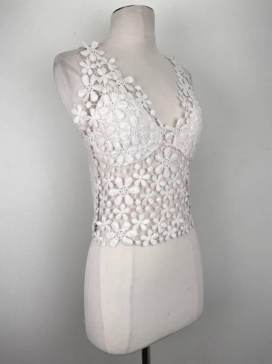 Blusa Blanco Floral Aina