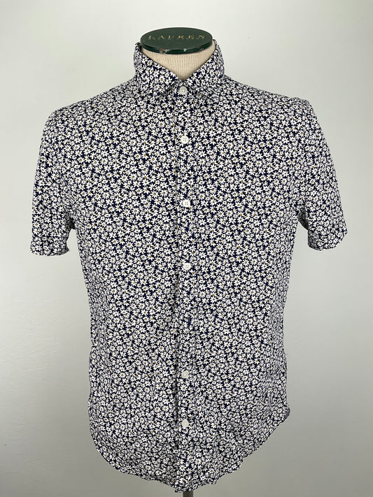 Camisa Azul marino Floral Express