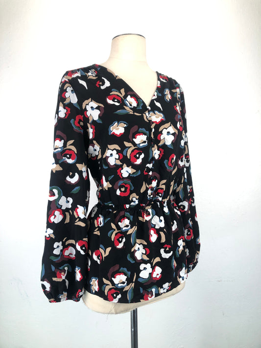 Blusa Negro de Flores Alfani