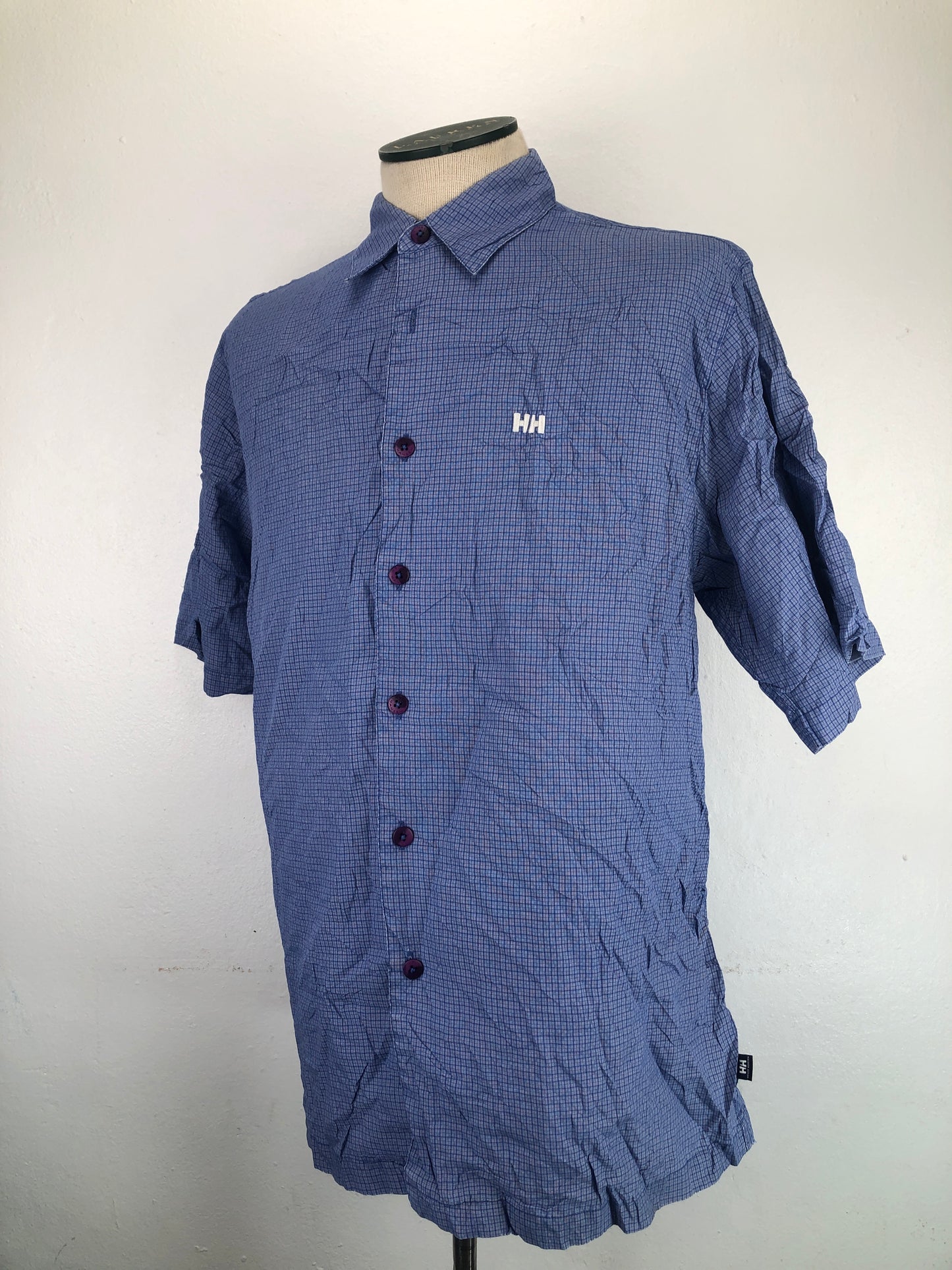 Camisa Azul De Cuadro Helly Hansen