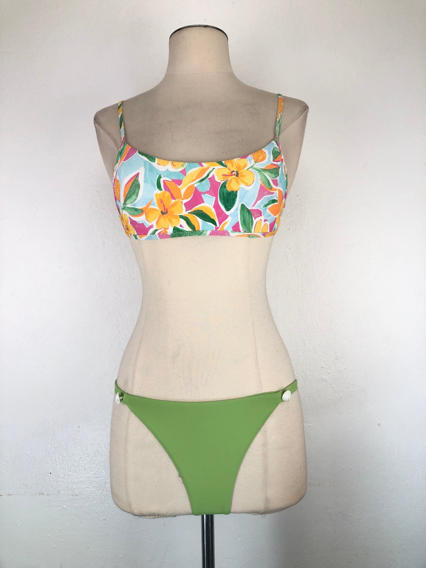 Trajer de Baño Verde De flores Pacsun Swim