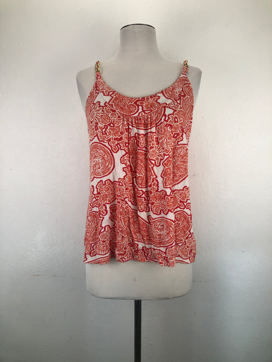 Blusa Naranja Floral Michael Kors