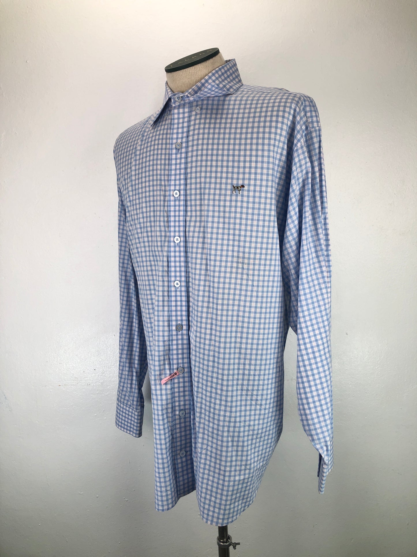 Camisa Azul claro de cuadro Southern Point Co