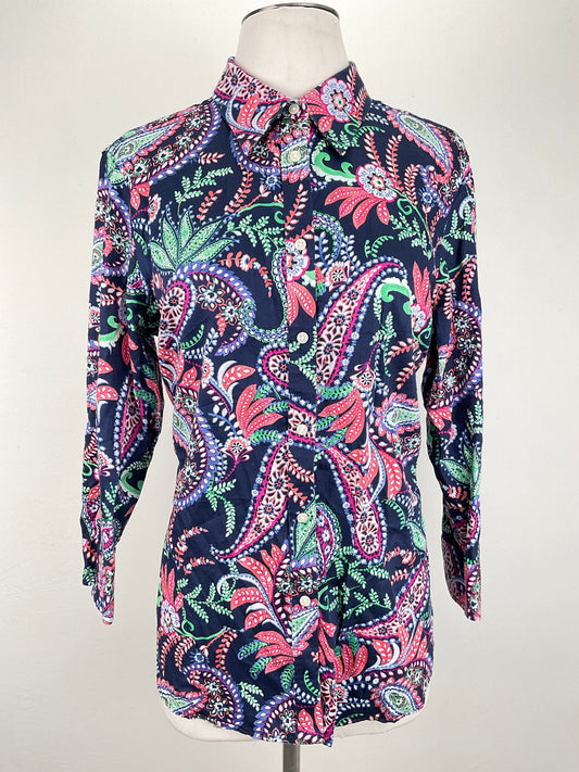 Camisa Azul marino Floral Chaps