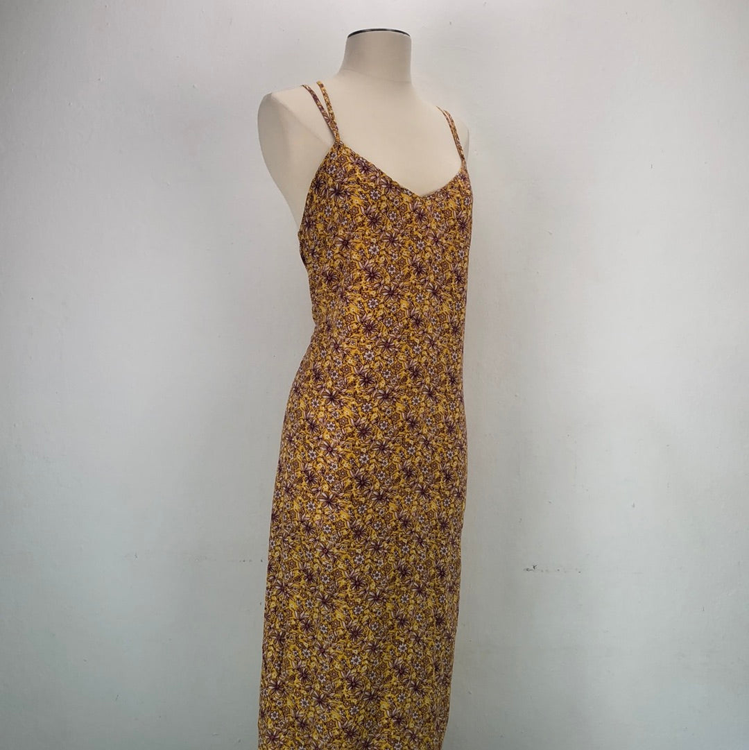 Vestido Amarillo Floral Gap