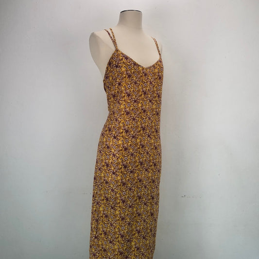 Vestido Amarillo Floral Gap