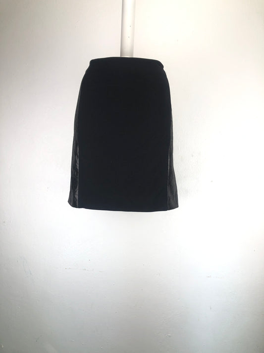 Falda Negro De Brillo Mng