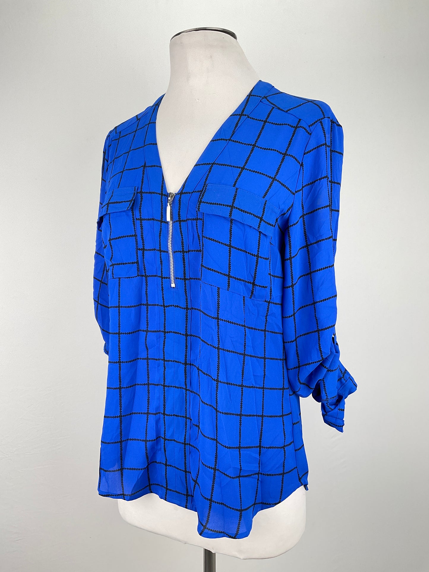 Blusa Azul de Cuadro Express