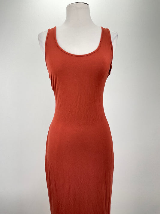 Vestido Rojo Cobrizo Shein