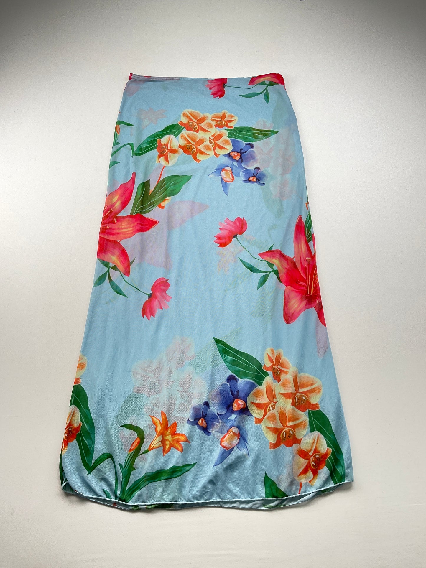 Falda Azul claro Floral Variangis