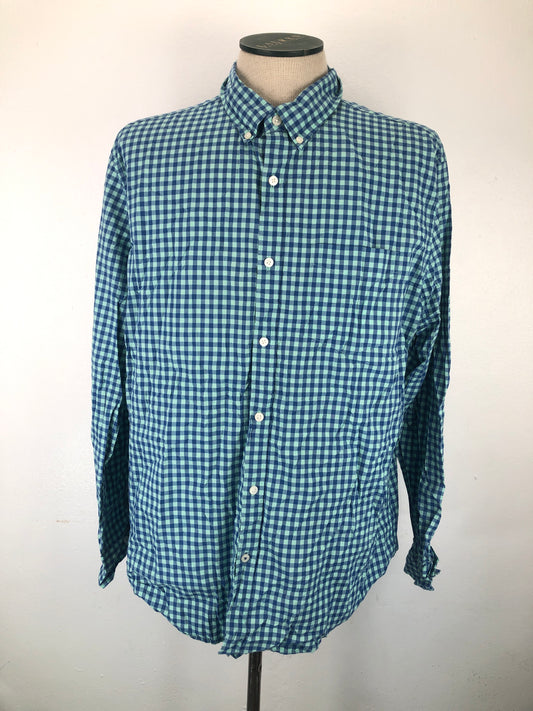 Camisa Turquesa de Cuadro American Eagle