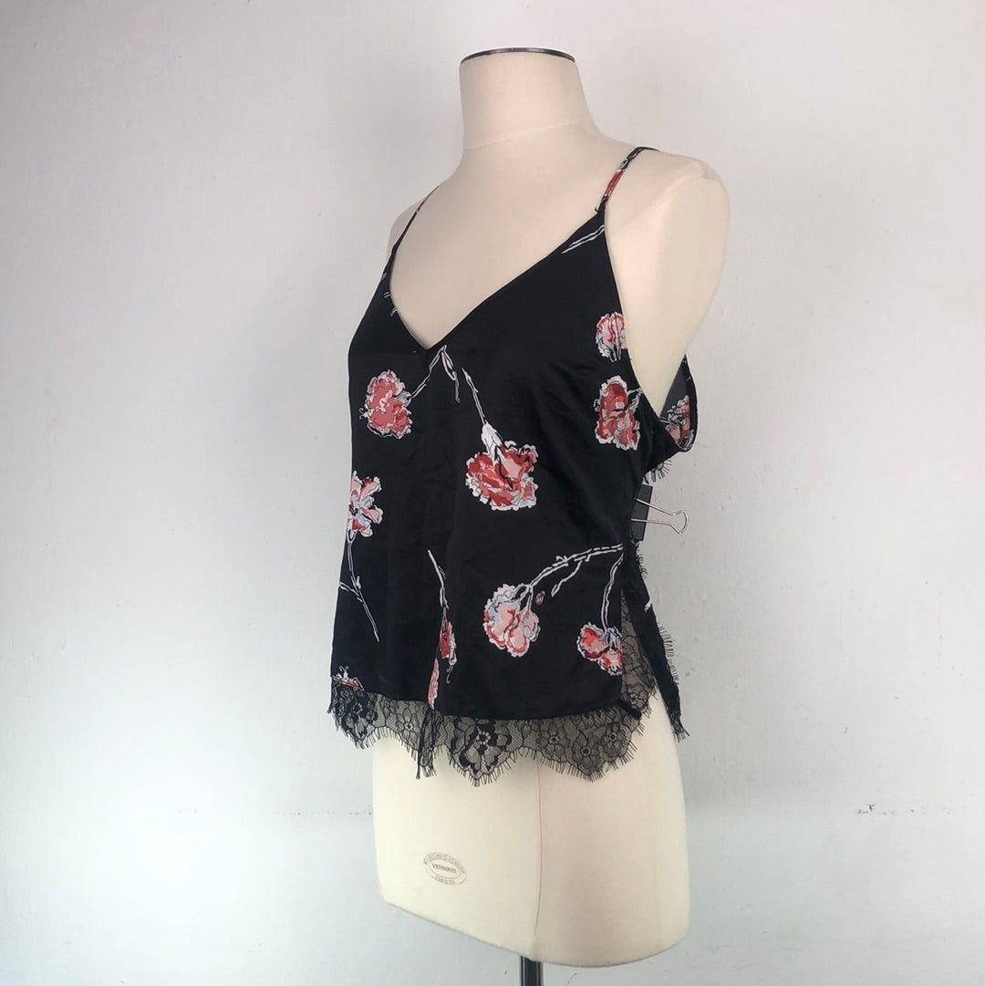 Blusa Negro de Flores Kaari