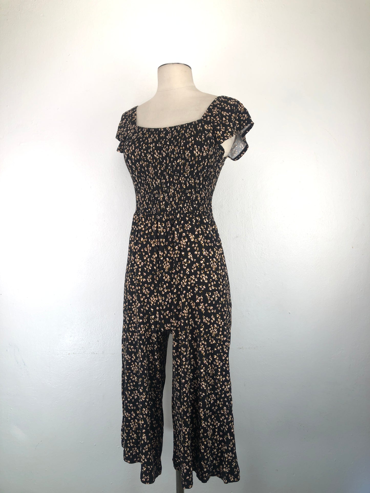 Enterizo Negro Floral Nodstrom