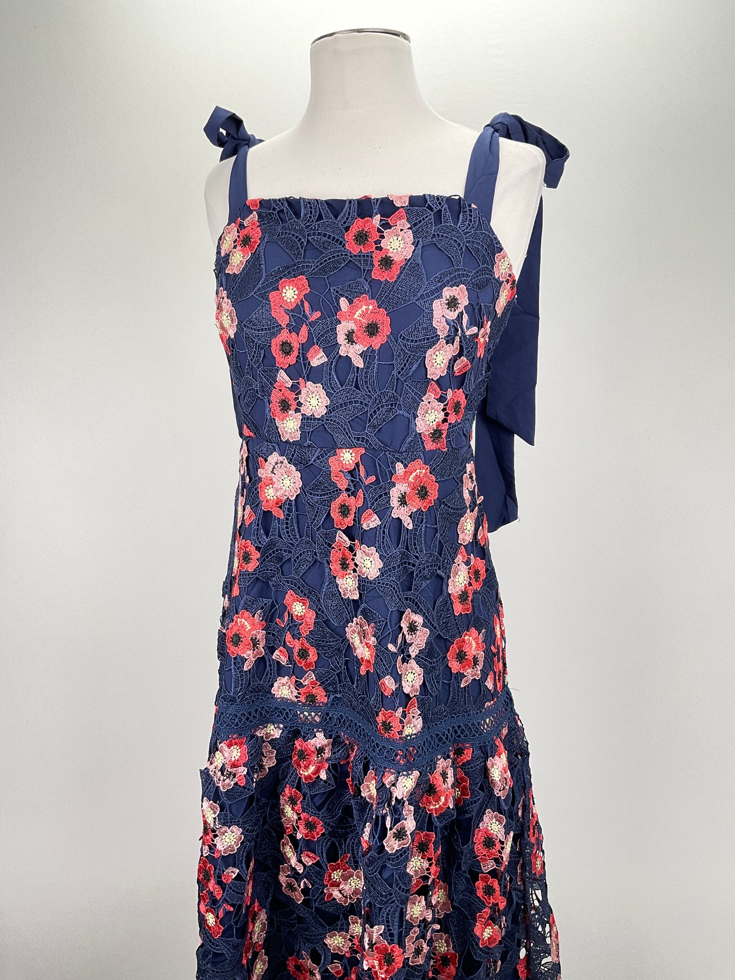 Vestido Azul marino Floral Just me