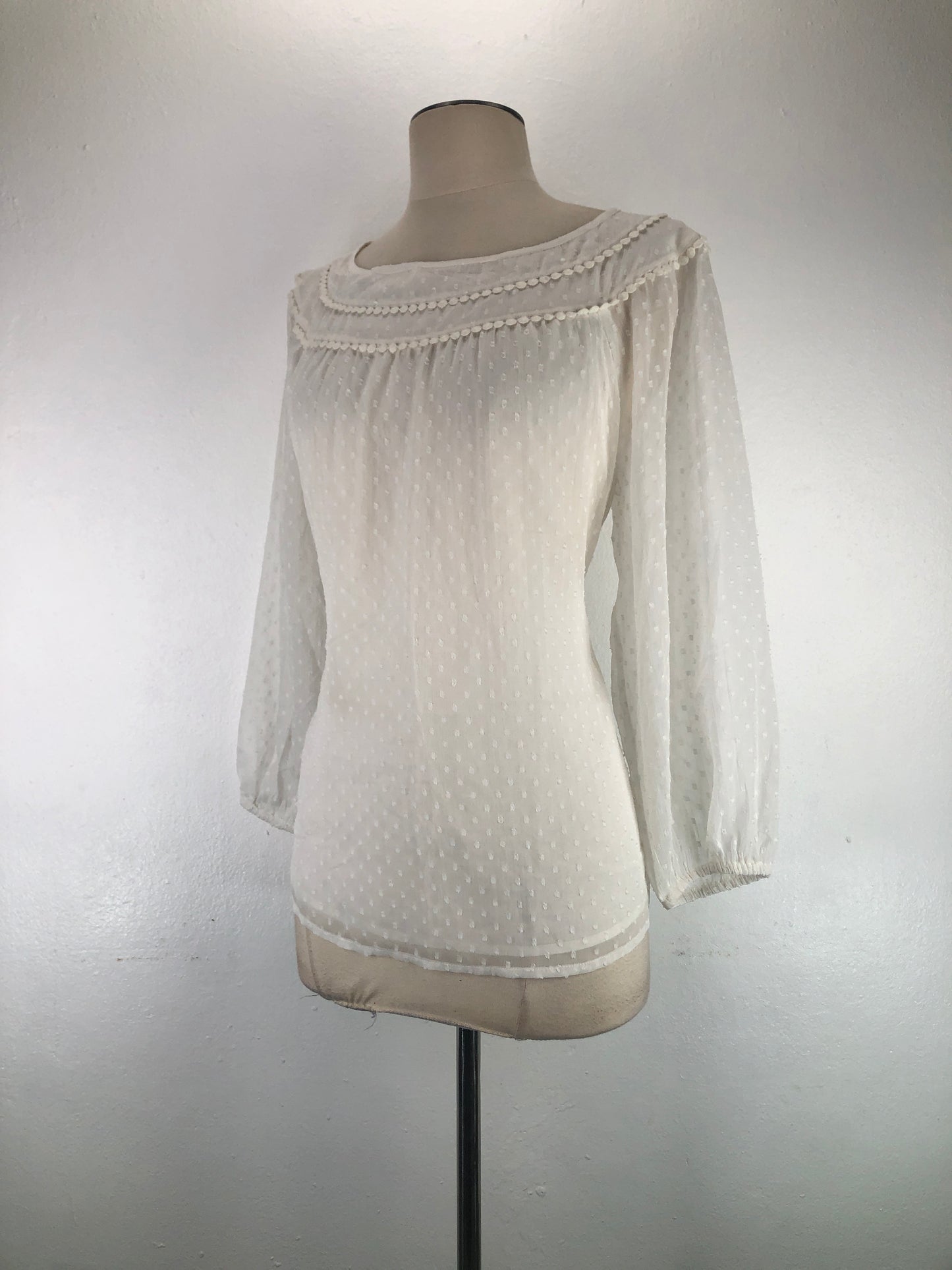 Blusa Beige de Lunares Loft