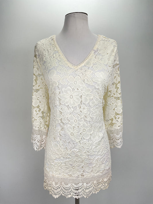 Blusa Blanco Floral Variangis