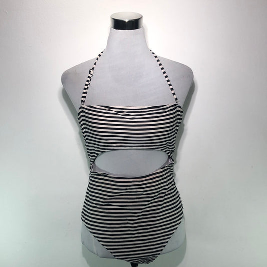 Traje de Baño Negro de Raya