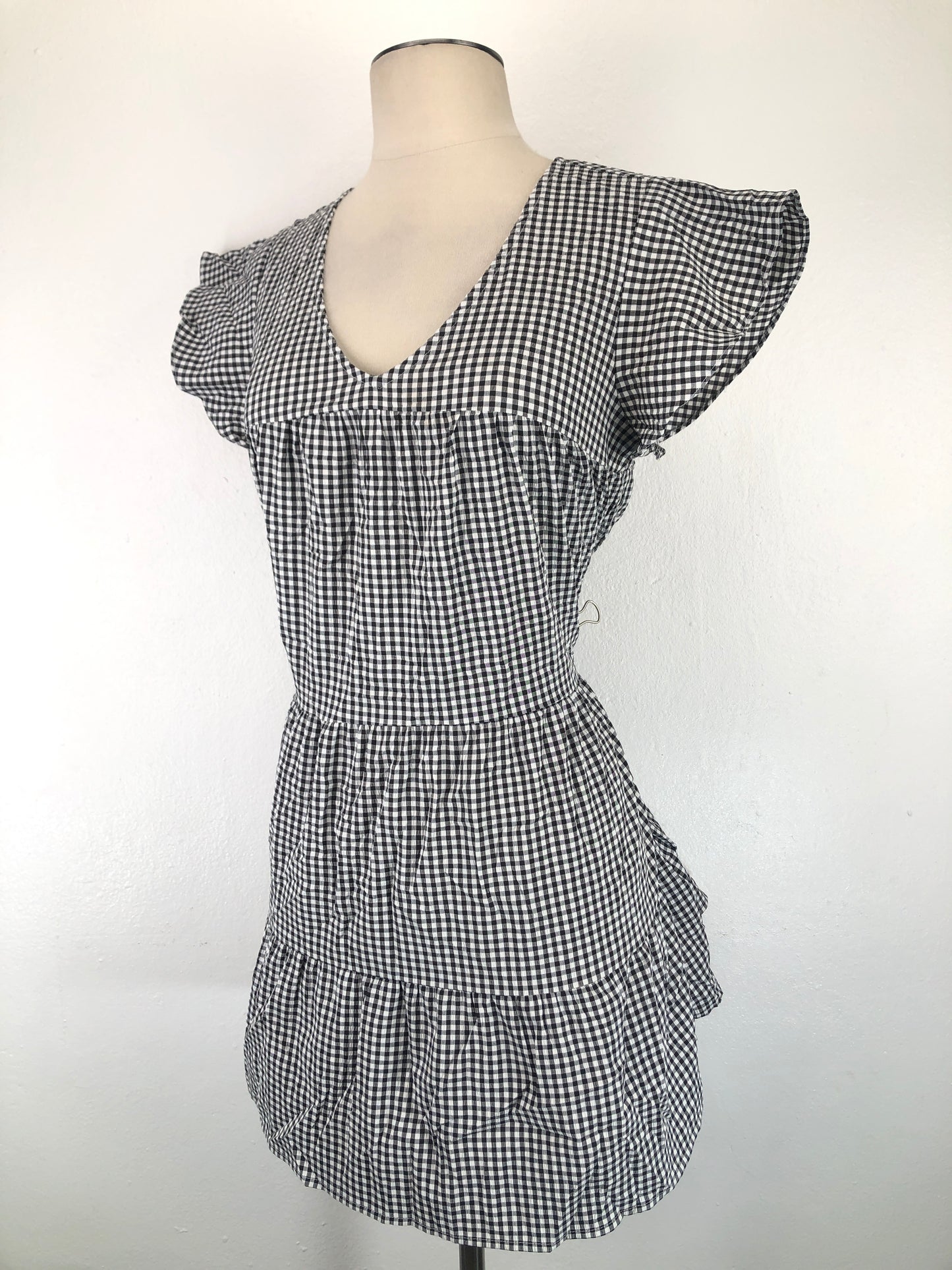 Vestido Negro de Cuadro Mi Ami