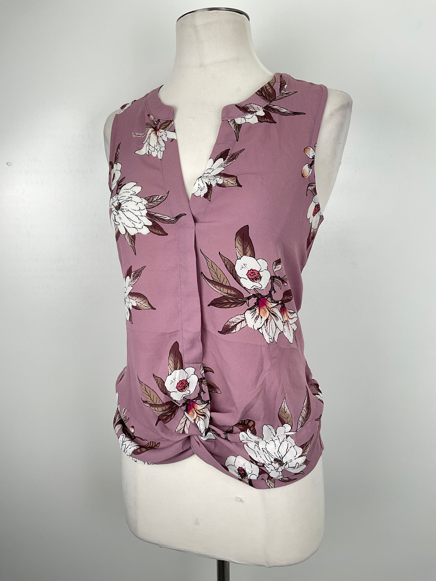 Blusa Nude Floral Pink Rose
