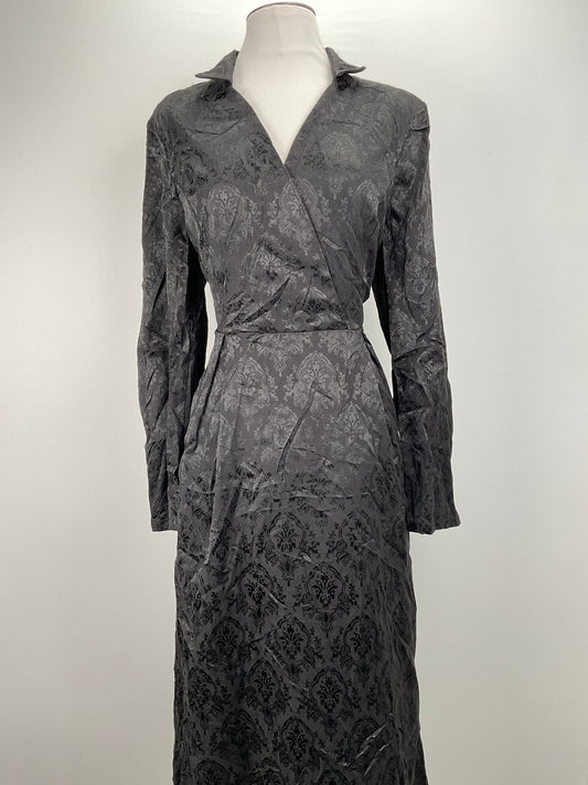 Vestido Negro Floral Variangis