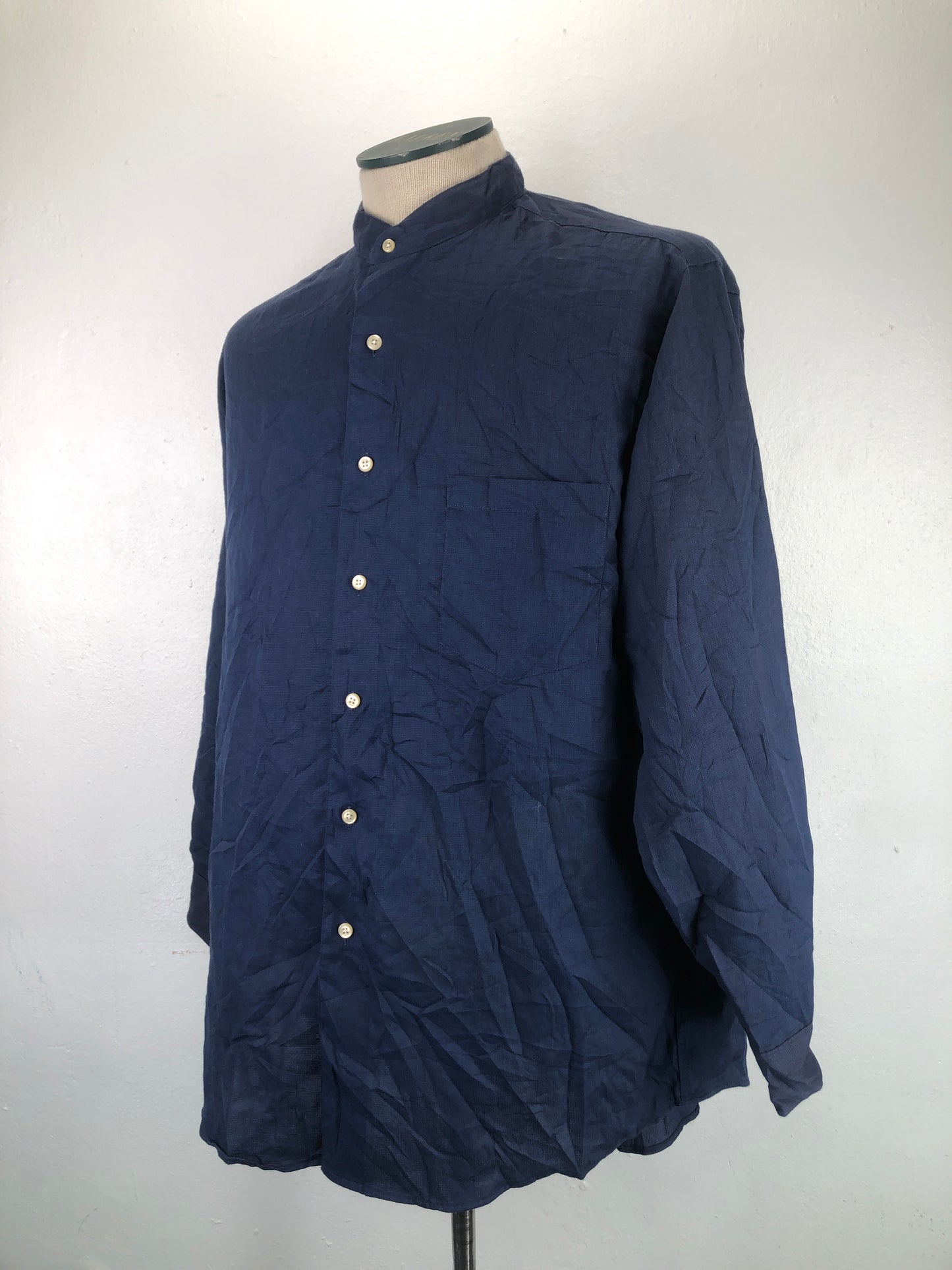 Camisa Azul marino Milano Uomo