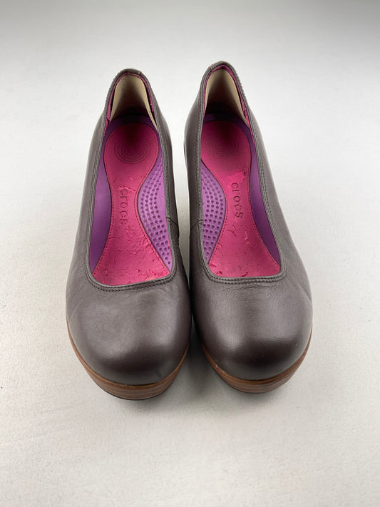 Zapatos Marron Plataforma Crocs