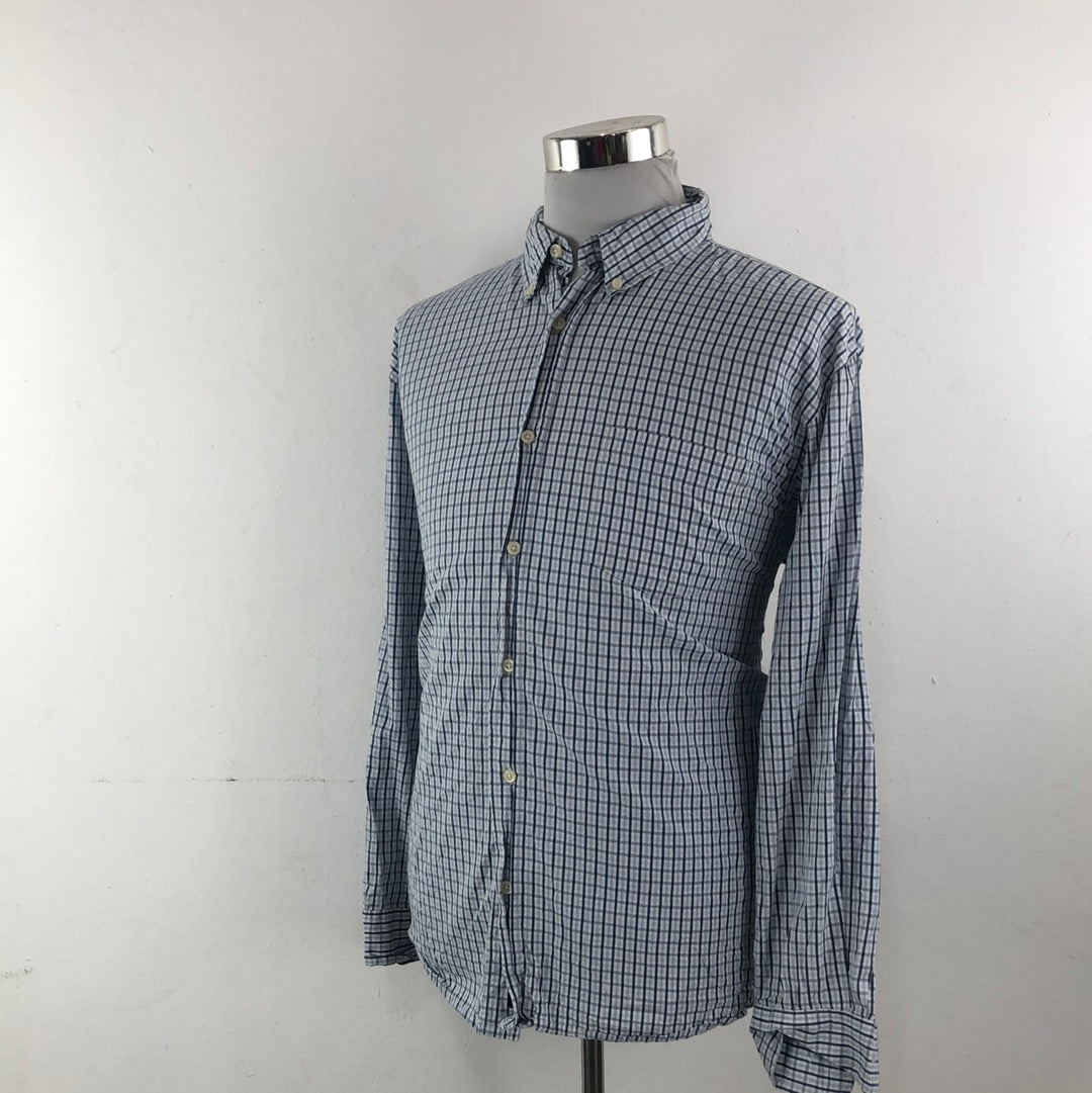 Camisa Azul de Cuadros Old Navy