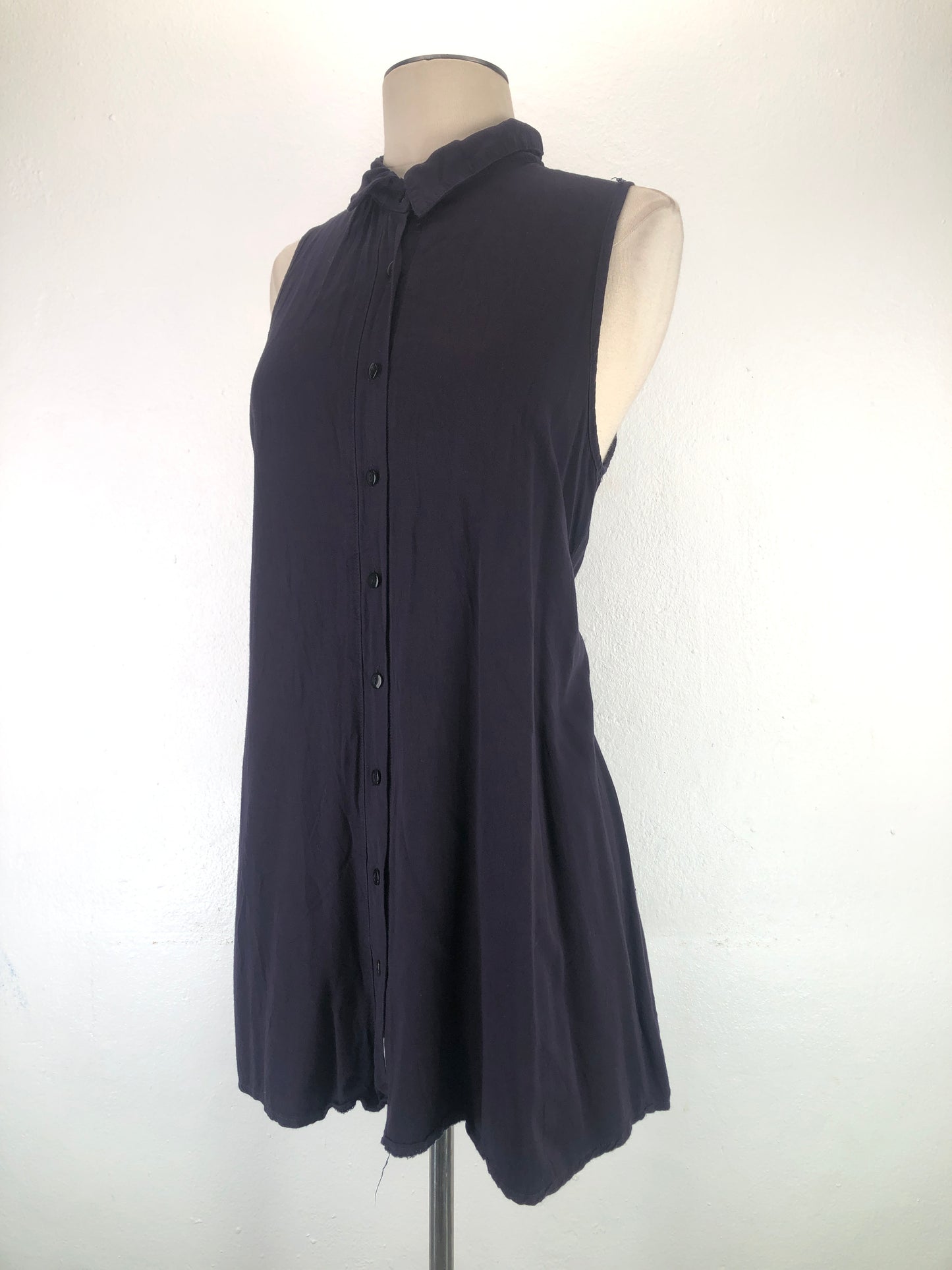 Vestido Azul Marino Mariposa Morada