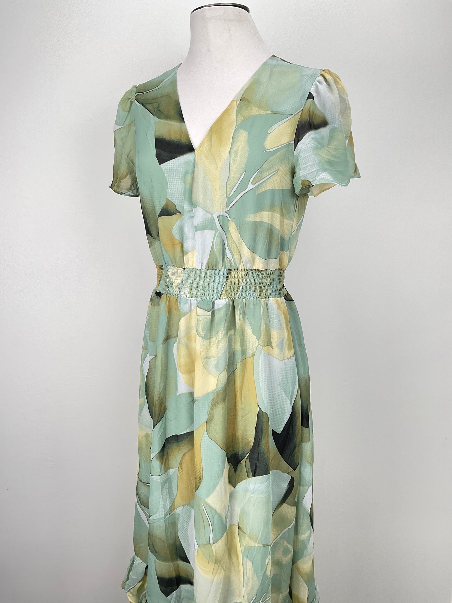 Vestido Verde Floral Variangis