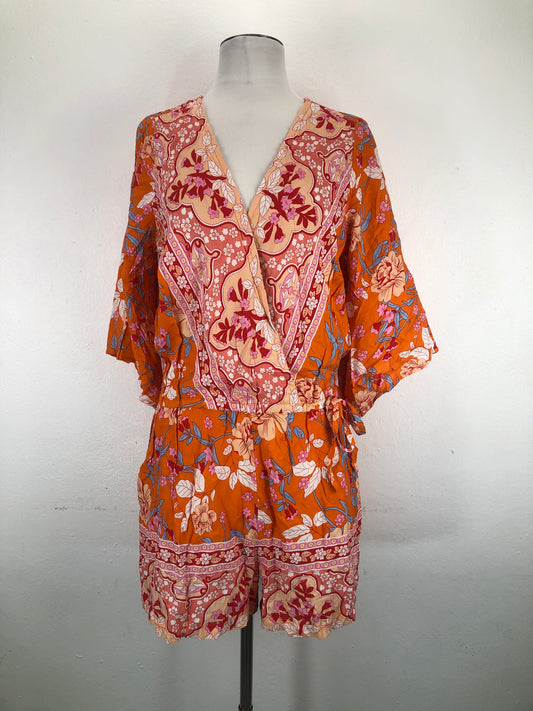 Enterizo Naranja Floral Venus Lascana