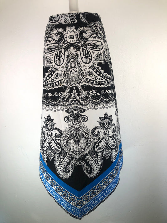 Falda Negro Floral Rozali