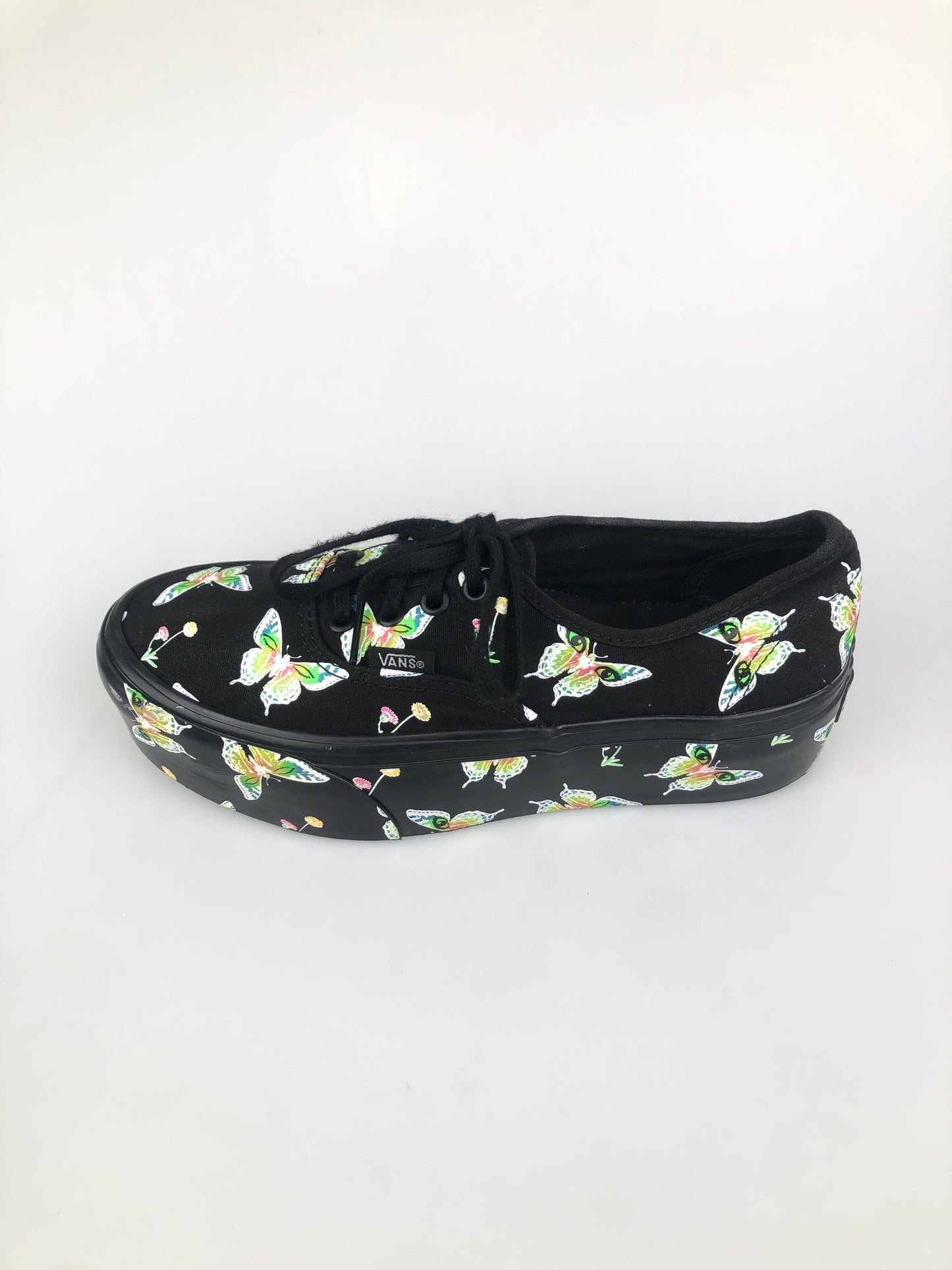 Tenis Negro Floral Vans