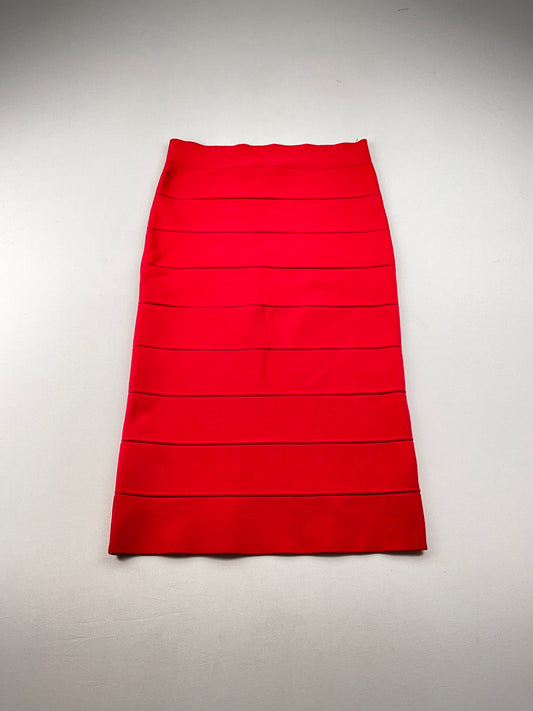 Falda Rojo Bcbgmaxazria