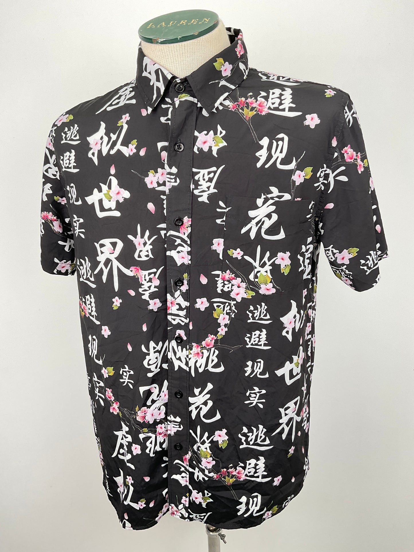 Camisa Negro Floral Just Sttitrade