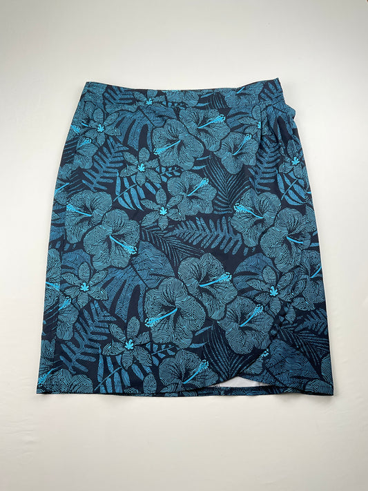 Falda Azul Floral RIP Skint