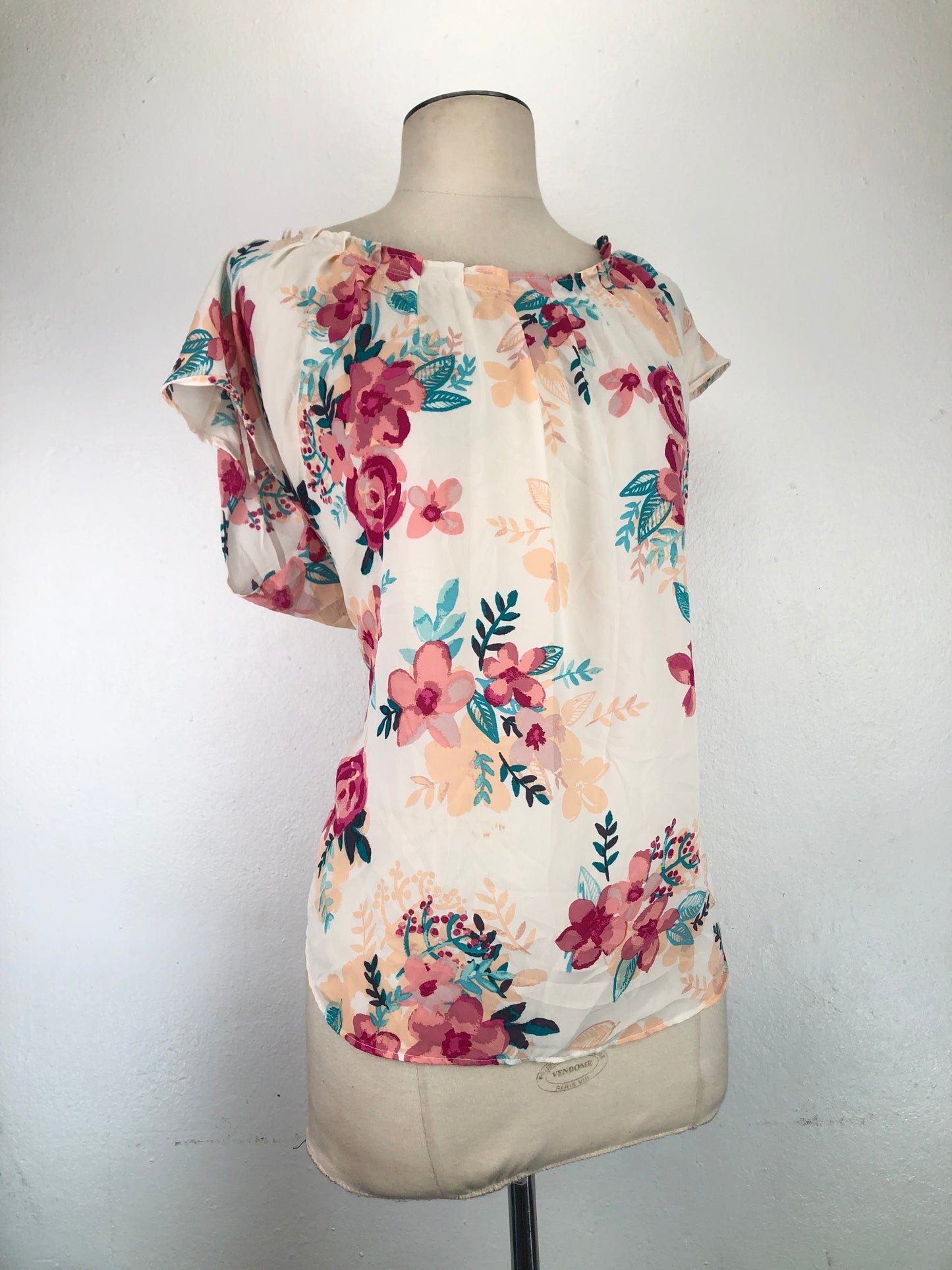 Blusa Crema De floral Lc Lauren Conrad