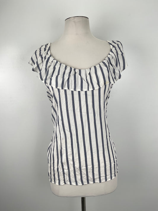 Blusa Blanco De Rayas Old Navy