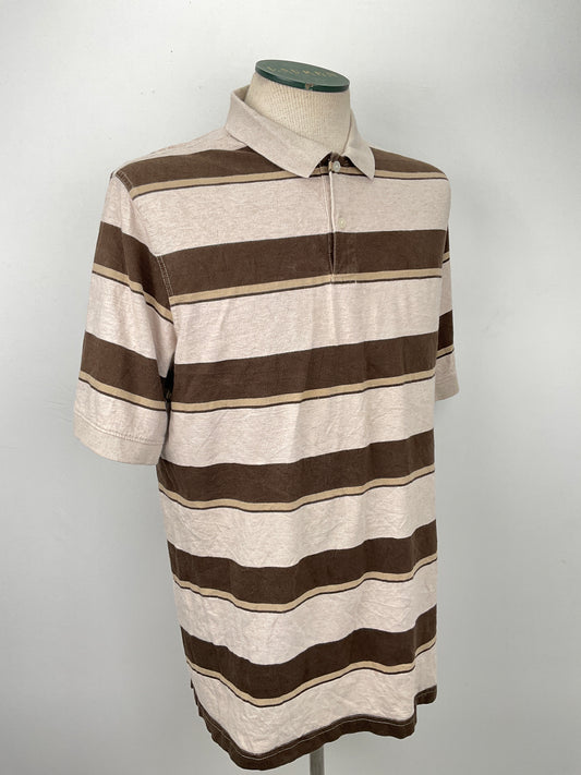 Camiseta Crema de Rayas Covrngtojt