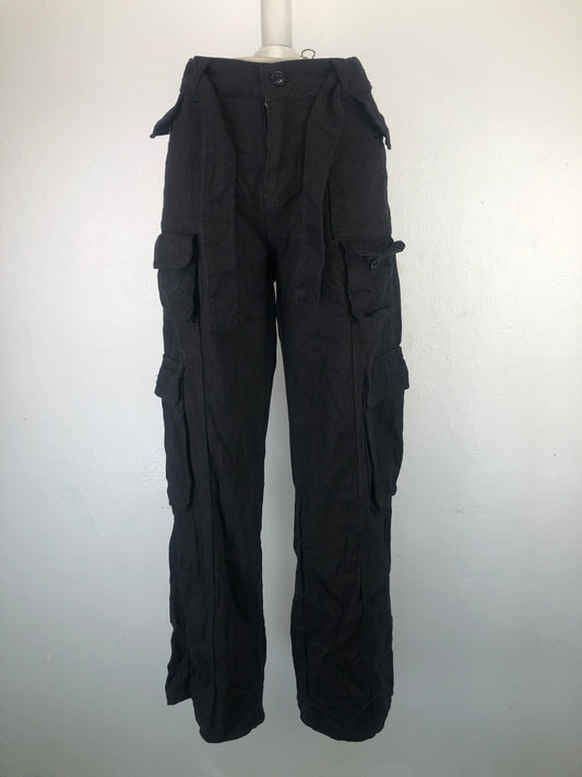 Pantalon Negro Mom Jeans Variangis