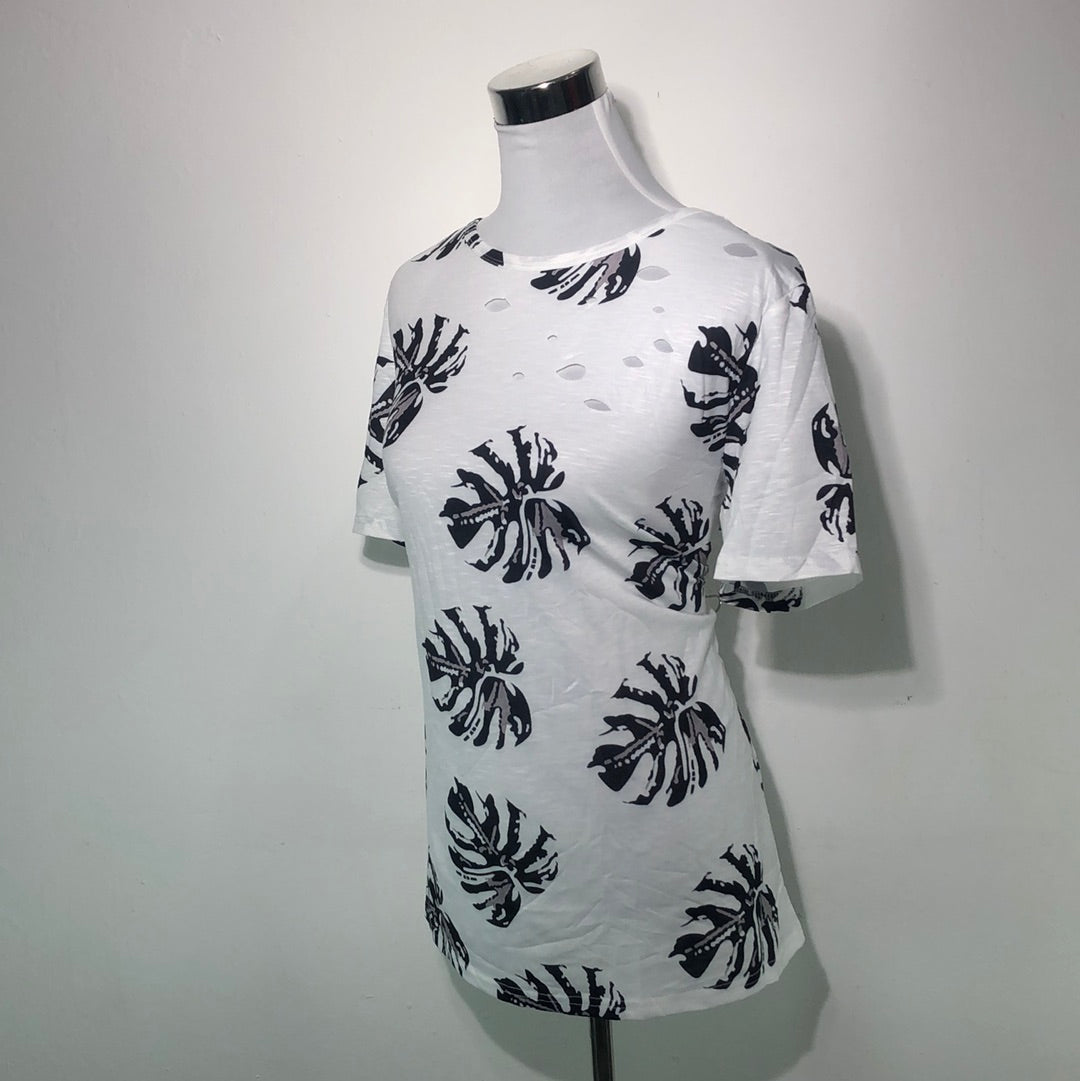 Blusa Blanco de Flores