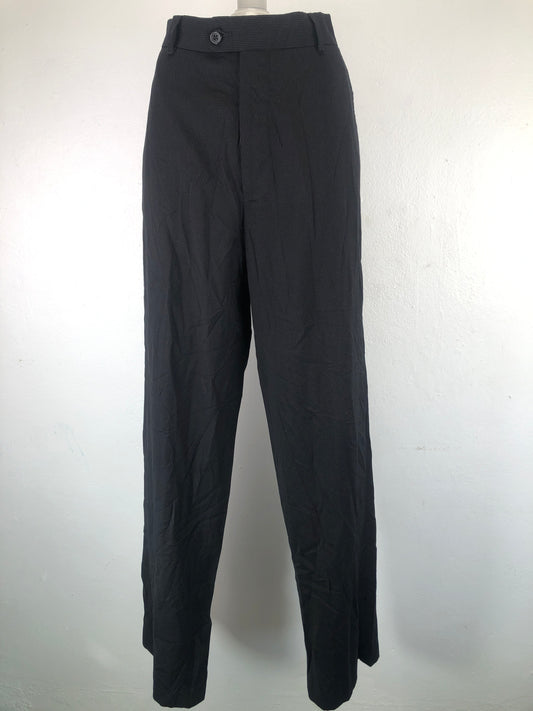 Pantalon Negro Rayas de Vestir George