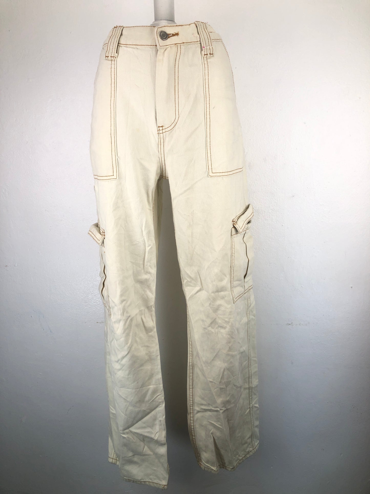 Pantalon Crema Mom Jeans Fashion Nova