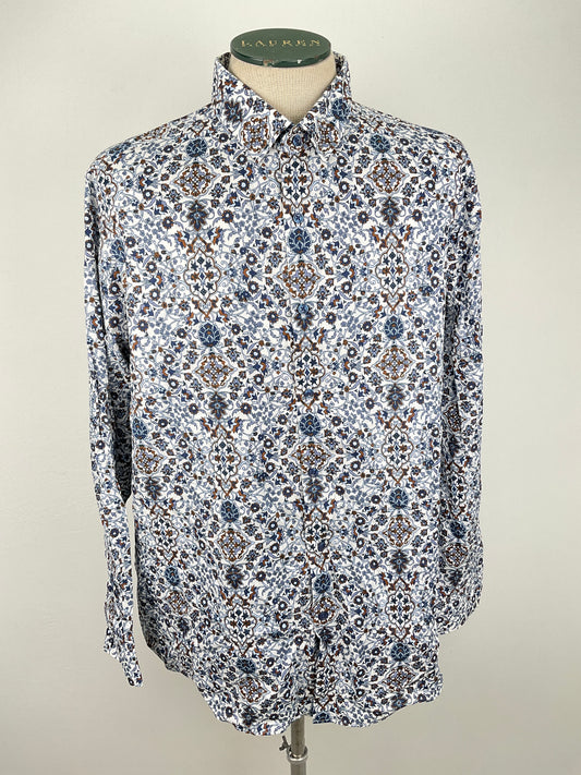 Camisa Blanco Floral Hart Schaffner Marx