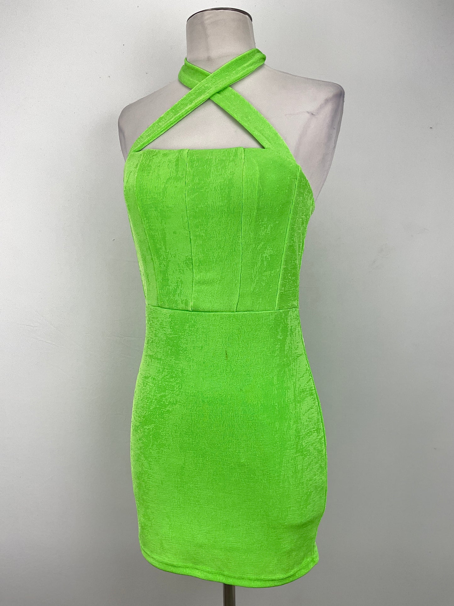 Vestido Verde Limon Shein