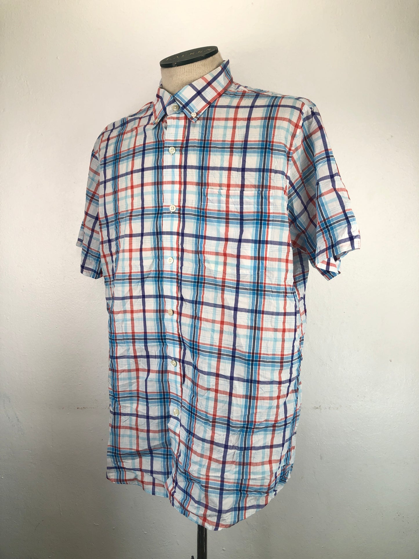 Camisa Multicolor De Cuadro Wrinkle