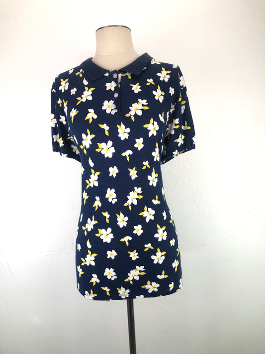 Camiseta Azul marino de Flores Croft Barrow