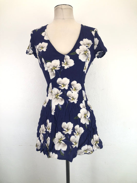 Vestido Morado Floral Forever 21