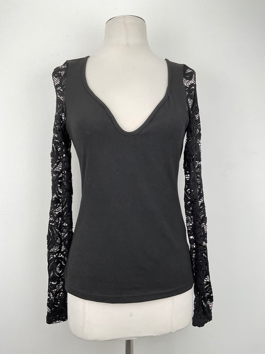 Blusa Negro Floral Chicme