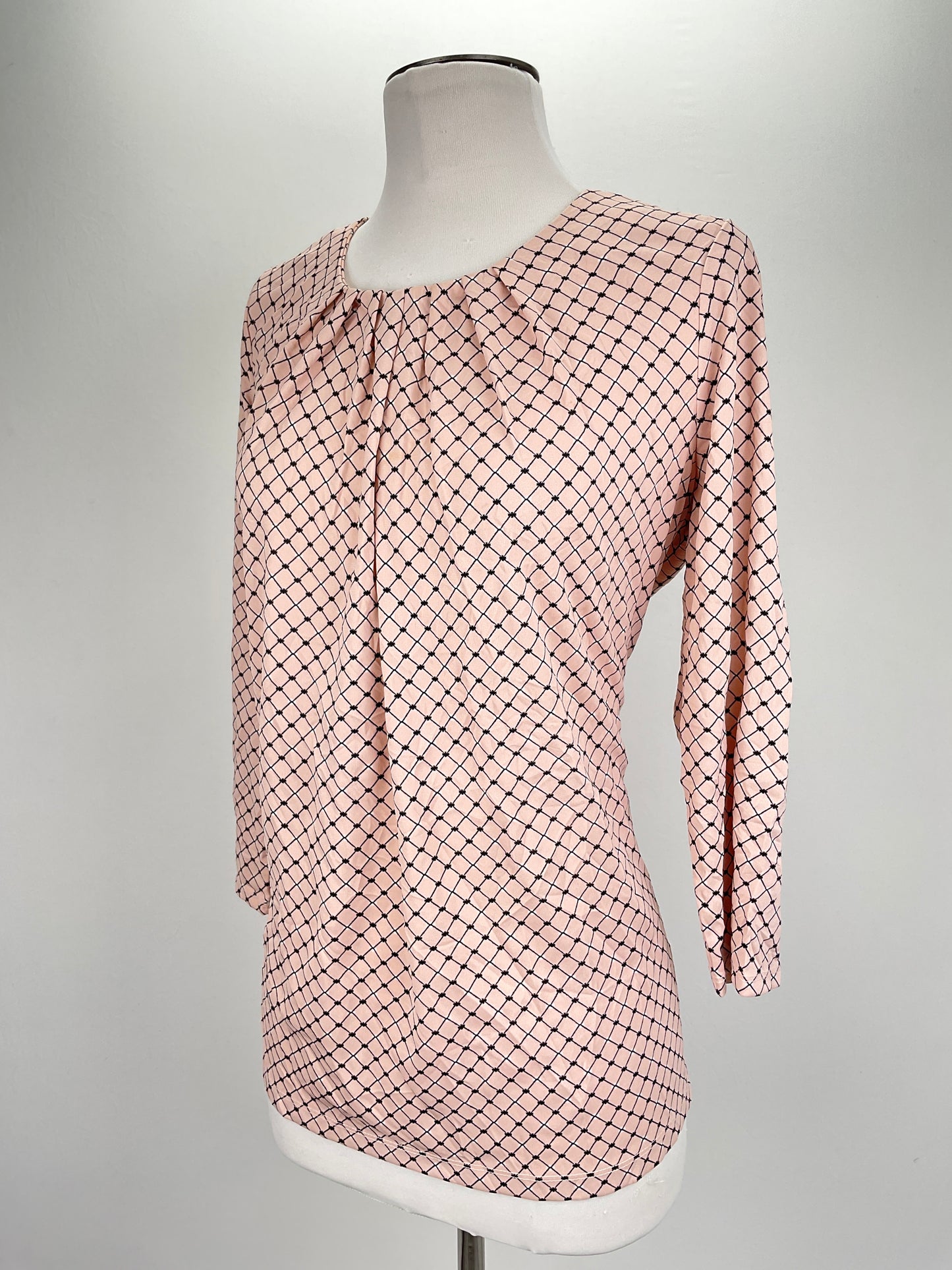 Blusa Nude de Cuadro Worthington