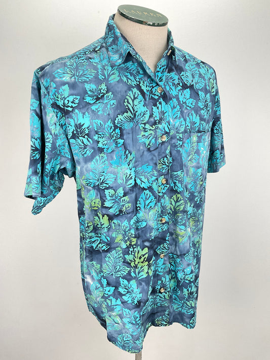 Camisa Turquesa Floral Gramicci